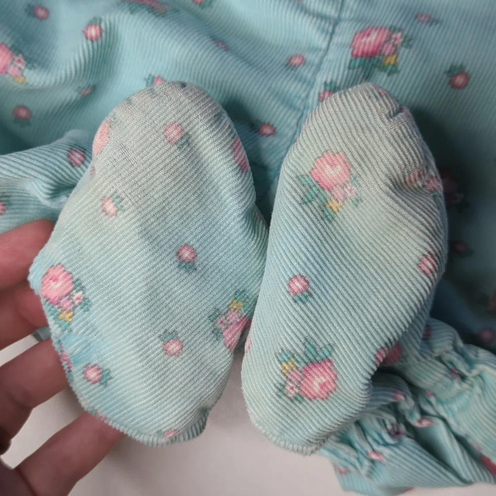Vintage OshKosh floral overalls 6-9 months USA made